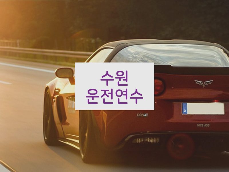 수원운전연수 후기