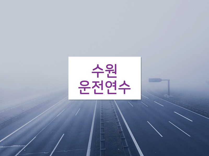 수원운전연수 후기