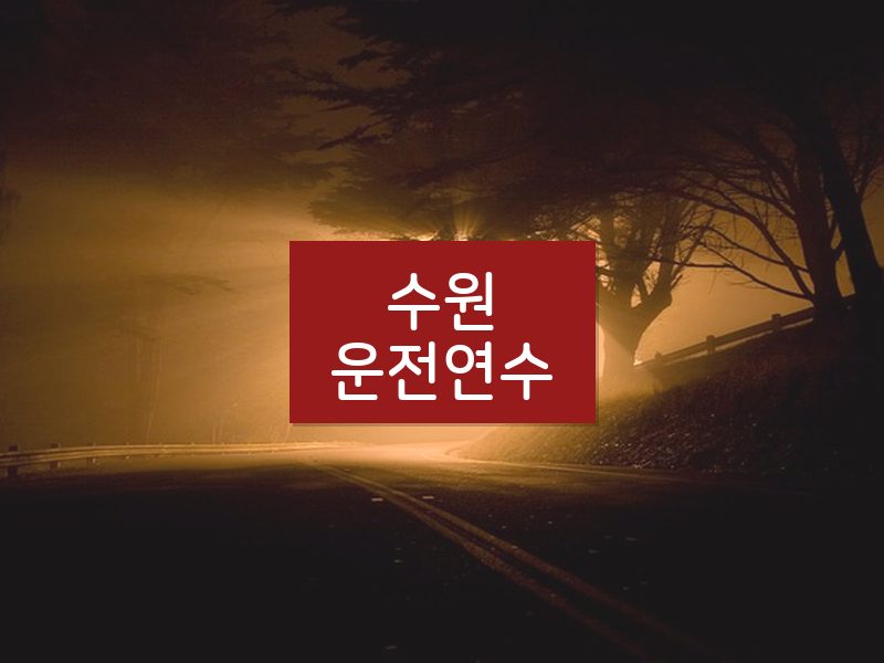 수원운전연수 후기