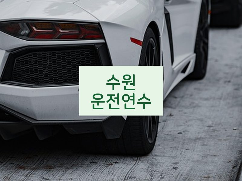 수원운전연수 후기