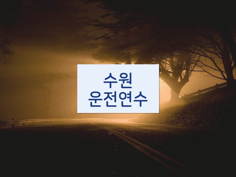 수원운전연수 후기